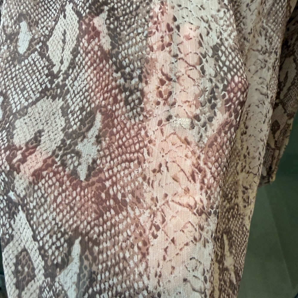 Banana Republic Python Print Blouse - image 3